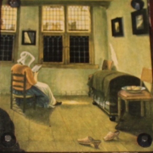 Dutch print on wood pictures set of 3 - Picture 2 of 7